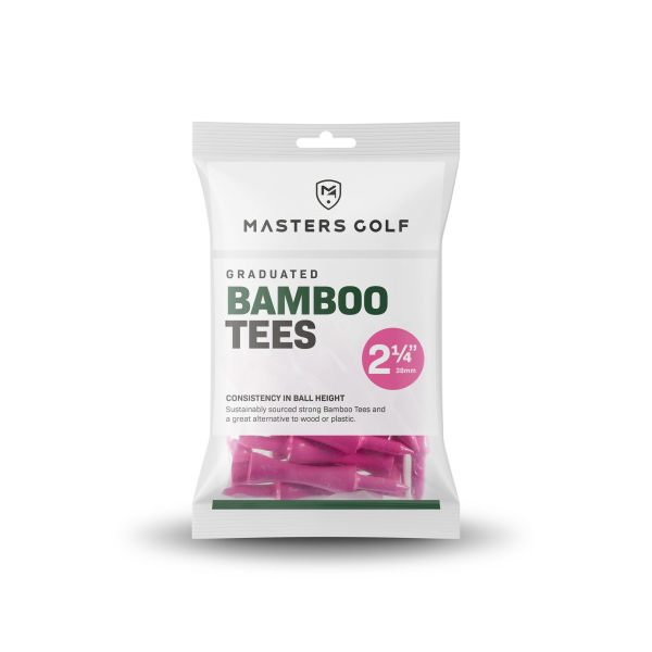 THE MASTERS TEE MADERA BAMBOO 2 1/4 ROSA