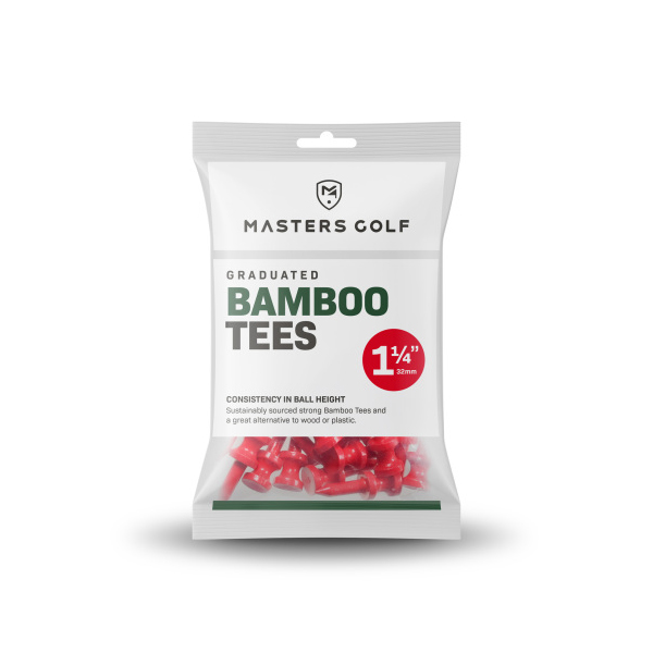 THE MASTERS TEE MADERA BAMBOO 1 1/4 ROJO
